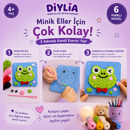Minik Tasarımcı Örgü Seti - 6'lı