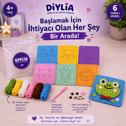 Minik Tasarımcı Örgü Seti - 6'lı