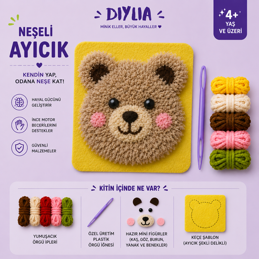 Tatlı Ayıcık Çocuk Örgü Kiti
