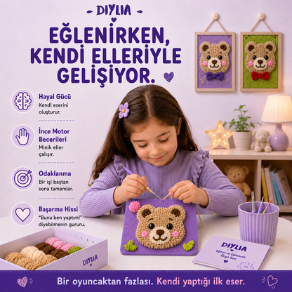 Tatlı Ayıcık Çocuk Örgü Kiti