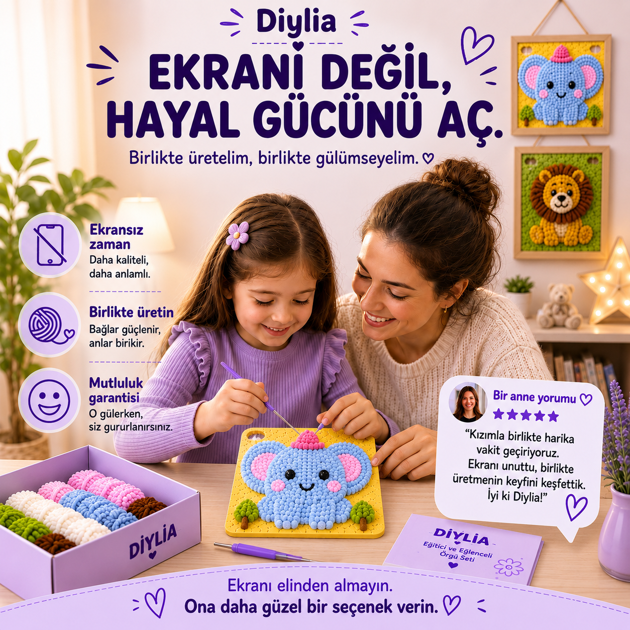 Maviş Fil Çocuk Örgü Kiti