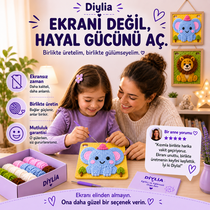 Maviş Fil Çocuk Örgü Kiti