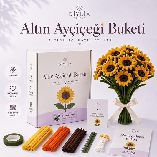 Altın Ayçiçeği Buketi