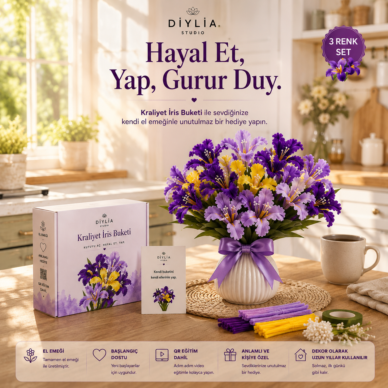 Kraliyet İrisi Buketi