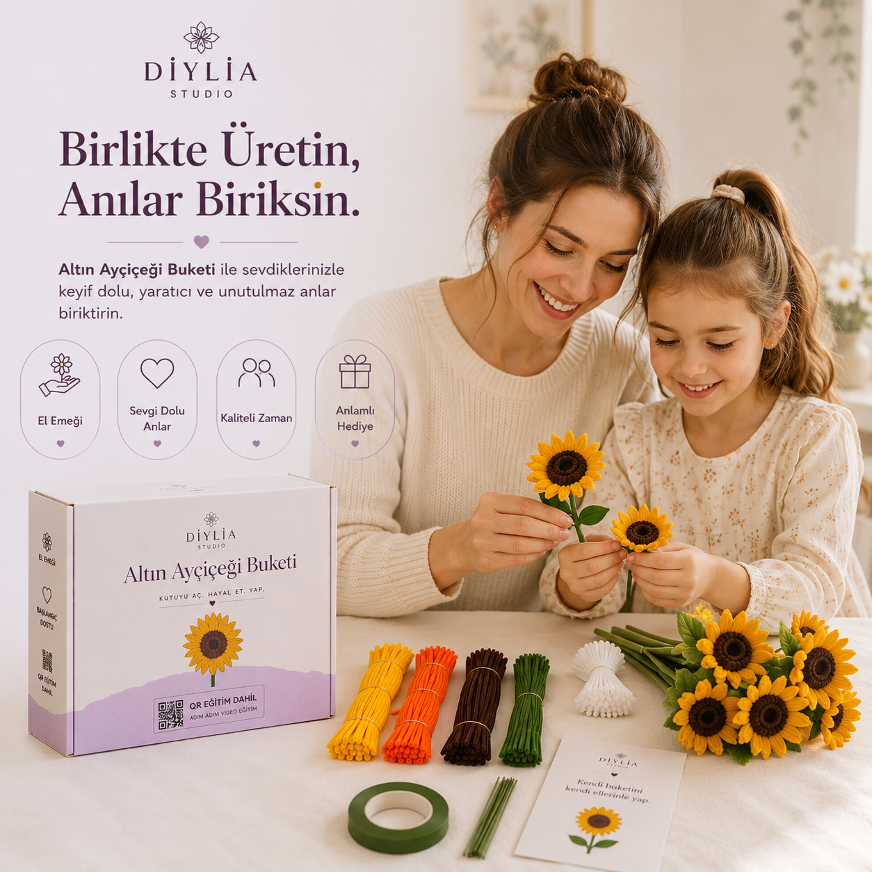 Altın Ayçiçeği Buketi