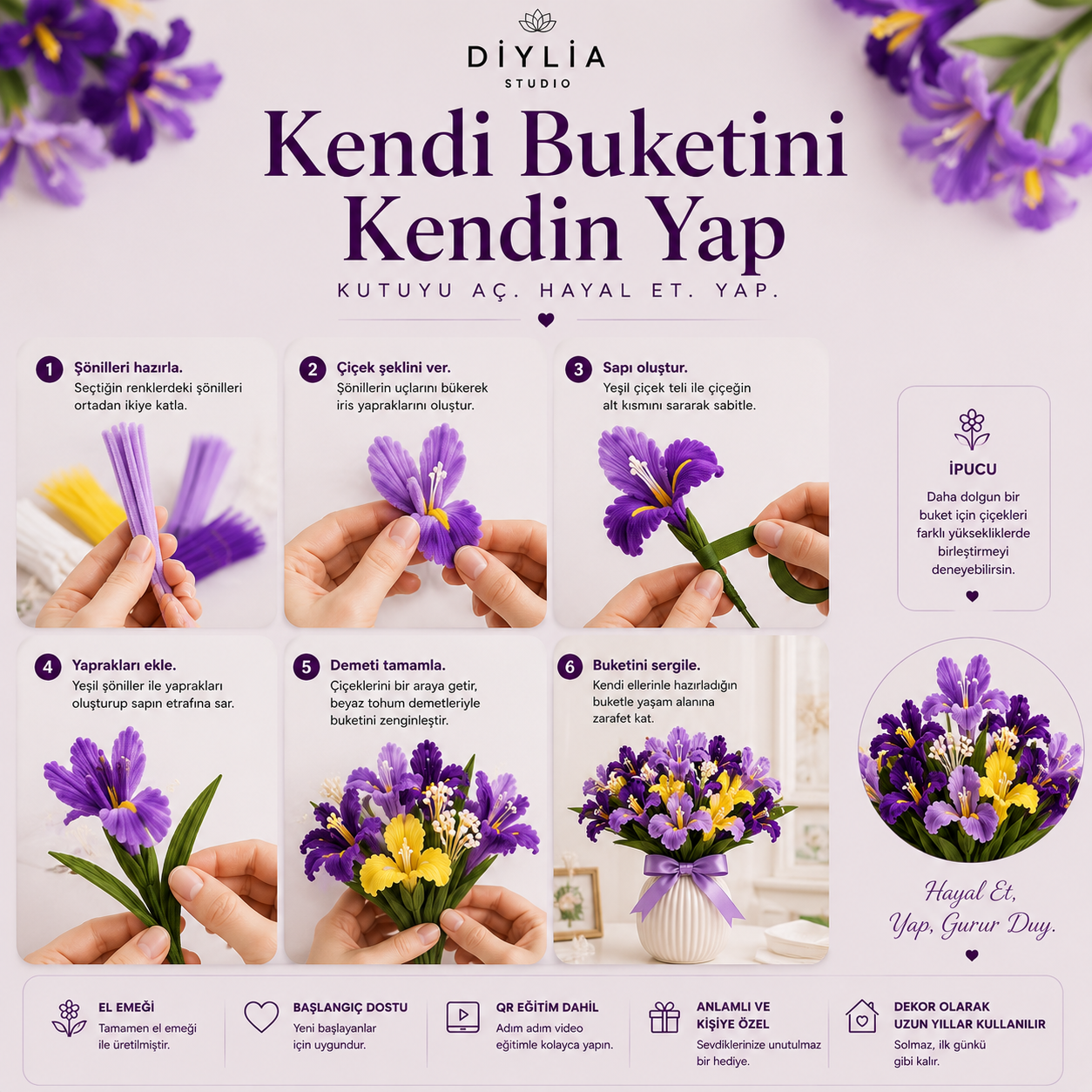 Kraliyet İrisi Buketi
