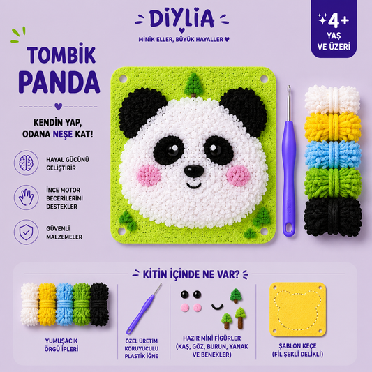 Tombik Panda Çocuk Örgü Kiti