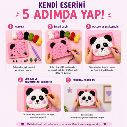Tombik Panda Çocuk Örgü Kiti