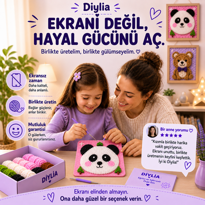 Tombik Panda Çocuk Örgü Kiti